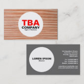 円 – 木材01 名刺 (正面/裏面)