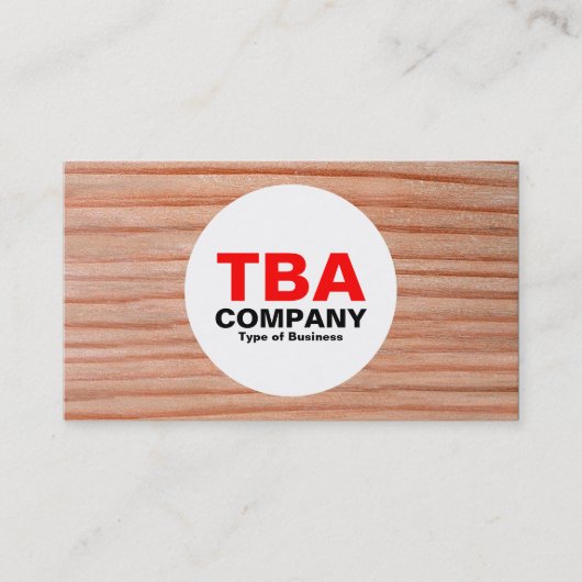 円 – 木材01 名刺 (正面)