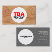 円 – 木材02 名刺 (正面/裏面)