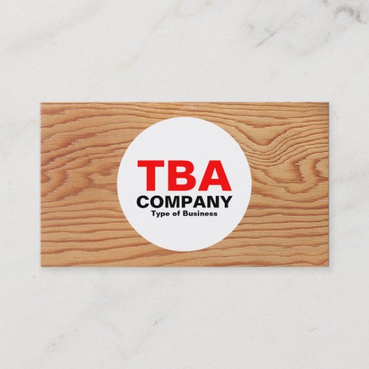 円 – 木材02 名刺 (正面)