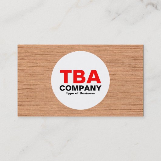 円 – 木材04 名刺 (正面)