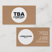 円-板紙箱 名刺 (正面/裏面)