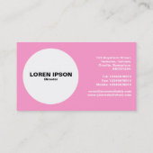 円 – 牛 – ピンク 名刺 (裏面)