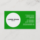 円 – 牛 – 緑 名刺 (裏面)