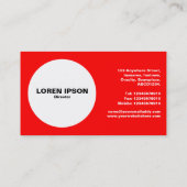 円 – 牛 – 赤 名刺 (裏面)