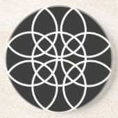 円（白） コースター (正面)