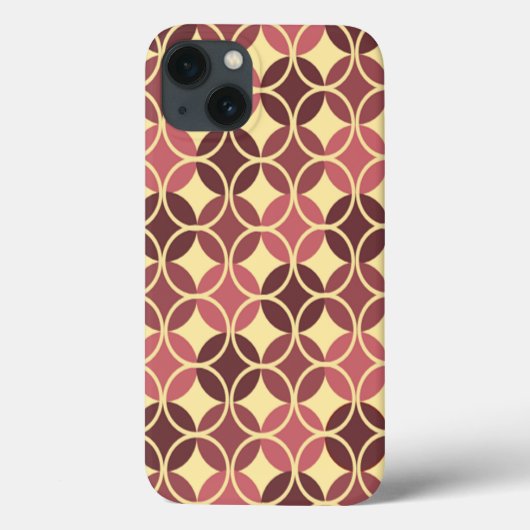 円 – 紫とクリーム Case-Mate iPhoneケース (裏面)