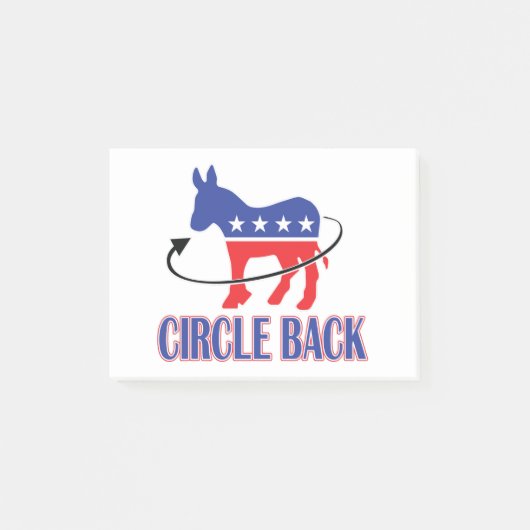 円 – 背面 –  ポストイット (正面)