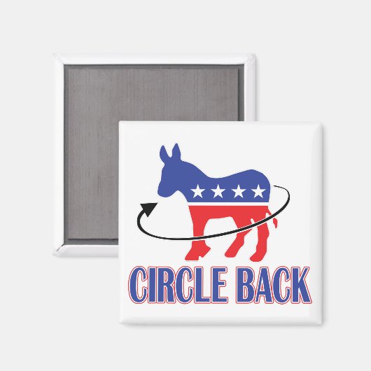 円 – 背面 –  マグネット (正面/裏面)