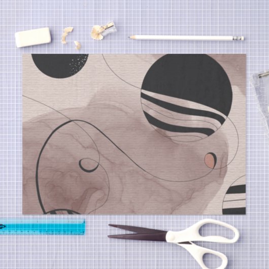 円 薄葉紙 (クラフト)