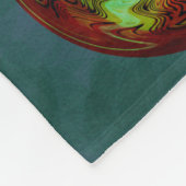 円（赤） フリースブランケット (角)