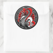 円（赤） 3" ラウンドシール (バッグ)