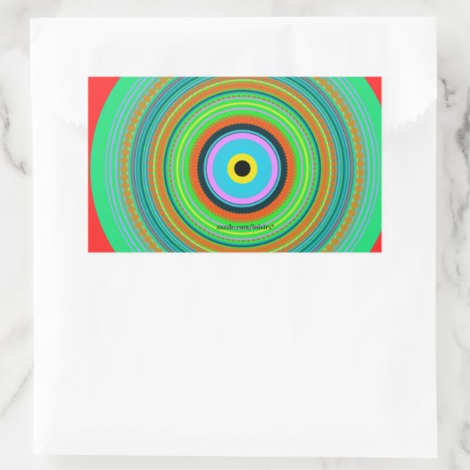 円 長方形シール (バッグ)