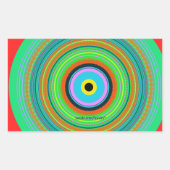 円 長方形シール (正面)