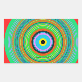 円 長方形シール