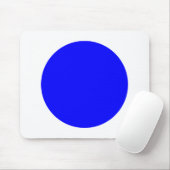 円 – 青(白) マウスパッド (マウス)