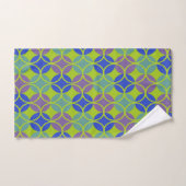 円 – 青、紫、緑 バスタオルセット (ハンドタオル)