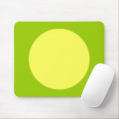 円 – 黄色と火星の緑 マウスパッド (マウス)