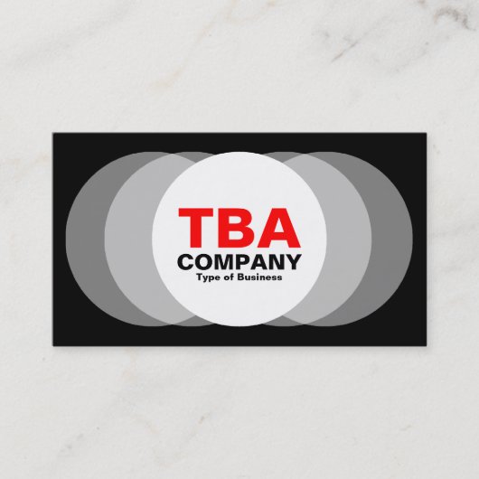 円 – 黒 名刺 (正面)