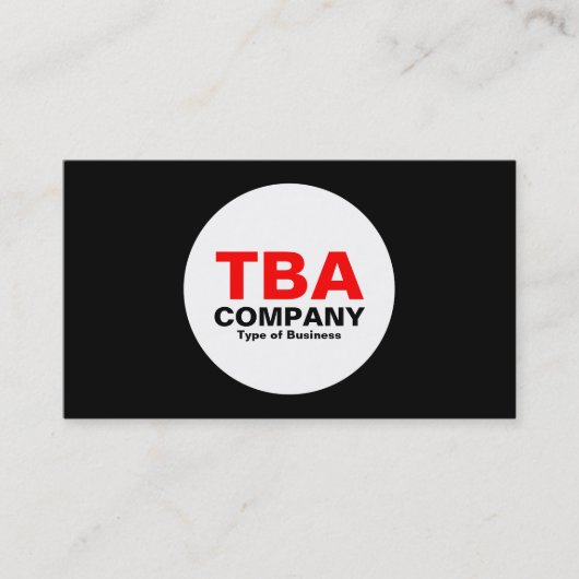 円 – 黒 名刺 (正面)