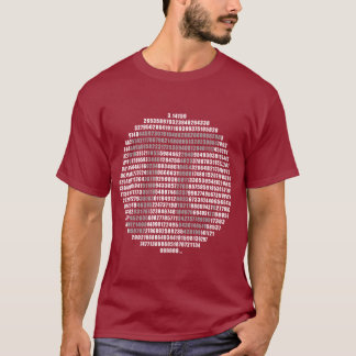 円PIはティーに番号を付けます Tシャツ