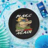 再おもしろいびアメリゲーターをドナルド・パロディ・アメリカンにする ペーパープレート (パーティー)