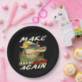 再おもしろいびアメリゲーターをドナルド・パロディ・アメリカンにする ペーパープレート (パーティー)