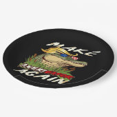 再おもしろいびアメリゲーターをドナルド・パロディ・アメリカンにする ペーパープレート (アングル)