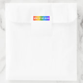 再おもしろいびゲイLGBTQ+アートレインボーゲイPri スクエアシール (バッグ)