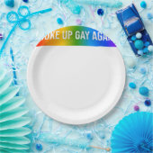 再おもしろいびゲイLGBTQ+アートレインボーゲイPri ペーパープレート (パーティー)