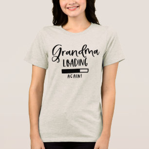 再おもしろいびワードアートをロードする祖母 トライブレンドTシャツ