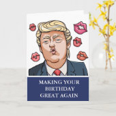 再おもしろいび誕生日を作る素晴らしトランプ カード (黄色い花)