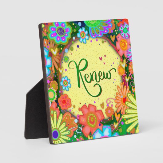 再かわいらし生お洒落フローラ フォトプラーク (正面)