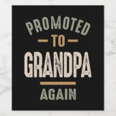 再びおじいちゃんに昇進 – 父とおじいちゃん ワインラベル (シングルラベル)