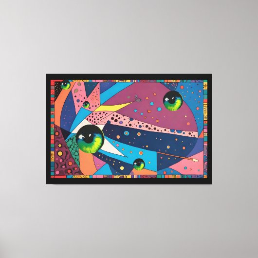 再びお会いできて嬉しい – Ken Gage Art キャンバスプリント (正面)