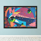 再びお会いできて嬉しい – Ken Gage Art キャンバスプリント (インサイチュ (ウッドフロア))