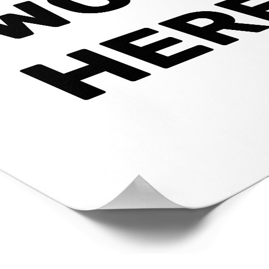 再びここにウンチ ポスター (角)