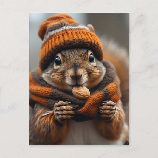 再びひったくりをキャッチ – リスAi画像 ポストカード (正面)