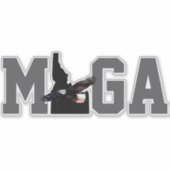 再びアイダ素晴らしホ国旗を作る遊 – マグカ上 シール (正面)