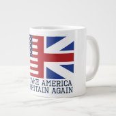 再びアメリカのイギリス素晴らしを作ろう – おもしろい ジャンボコーヒーマグカップ (正面右)
