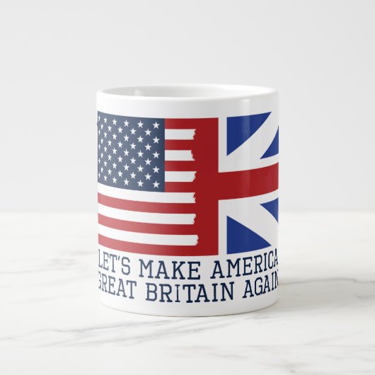 再びアメリカのイギリス素晴らしを作ろう – おもしろい ジャンボコーヒーマグカップ (正面)
