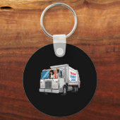 再びアメリカのガービ素晴らしージュを作るトランプ2024マージ キーホルダー (正面)