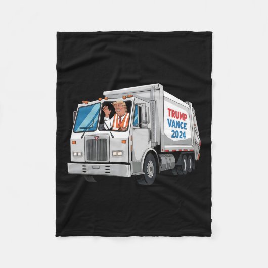 再びアメリカのガービ素晴らしージュを作るトランプ2024マージ フリースブランケット (正面)