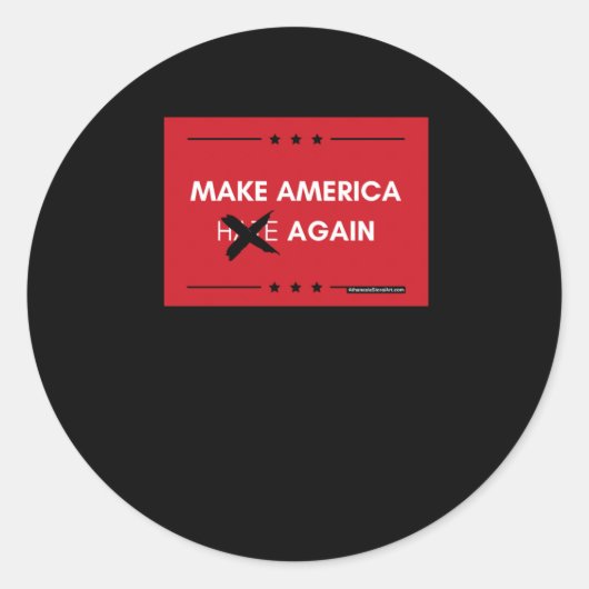 再びアメリカを作る ラウンドシール (正面)