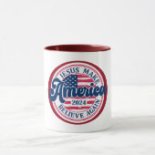 再びアメリカを信じ作る マグカップ (中央)