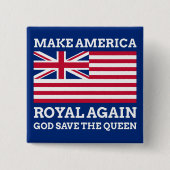 再びアメリカを王室の作る 缶バッジ (正面)