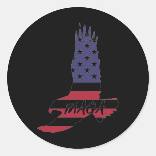 再びアメリカを素晴らし作る ラウンドシール (正面)