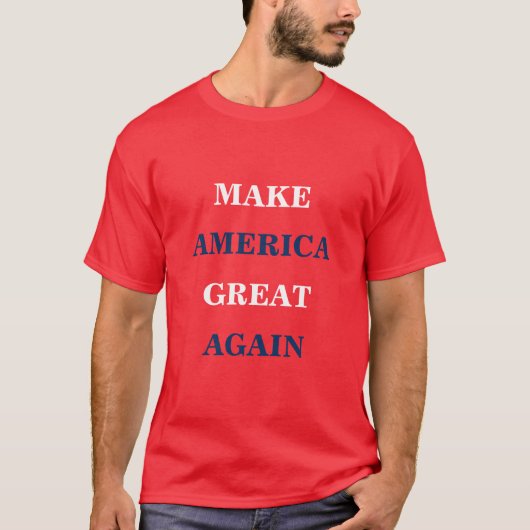 再びアメリカを素晴らし作る Tシャツ (正面)