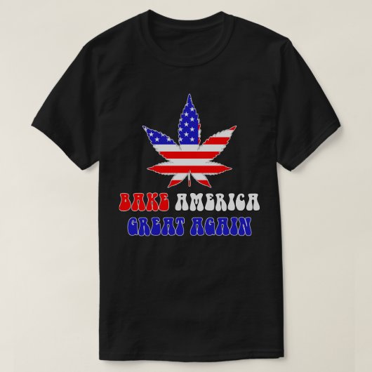 再びアメリカを素晴らし焼く Tシャツ (デザイン正面)