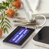 再びアメリカを考え作る キーホルダー (正面右)